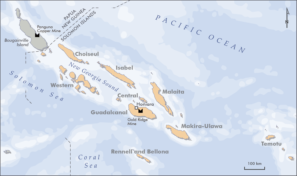 Solomon Islands kaart