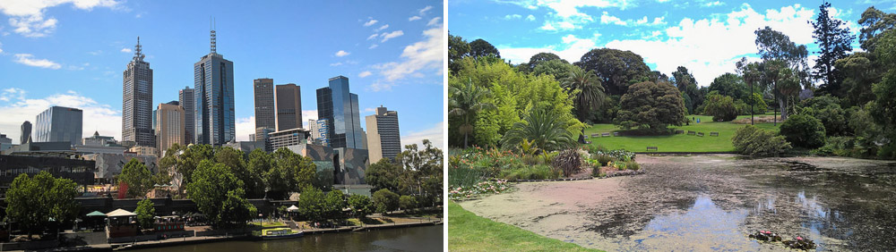 Melbourne'i klaastornid ja botaanikaaed